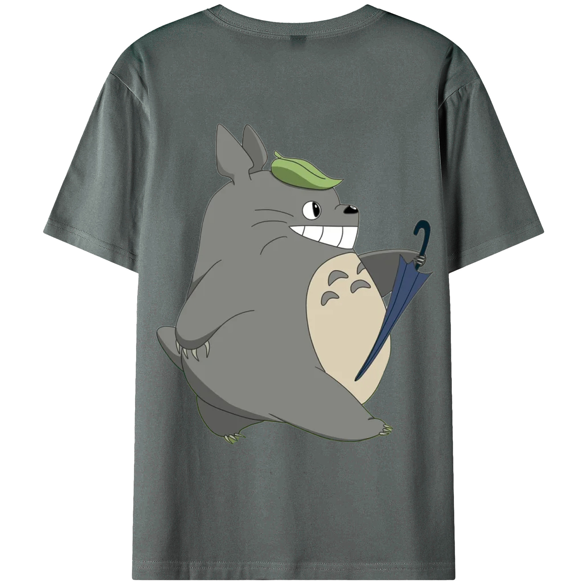 （画像用） となりのトトロ 草壁メイ 草壁サツキ My Neighbor Totoro Satsuki Kusakabe Mei Kusakabe 綿100％ メンズ半袖Tシャツ（バックプリント） 通気性